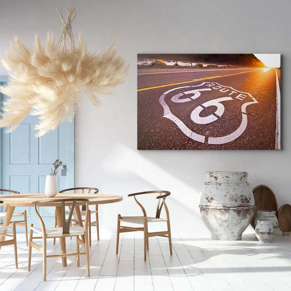 Quadro em tela - A famosa estrada 66 - 100x70 cm