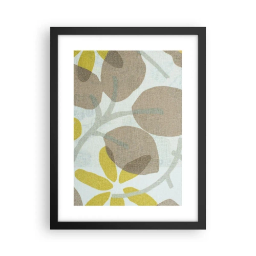 Pôster com moldura preta - Composição a pleno sol - 30x40 cm