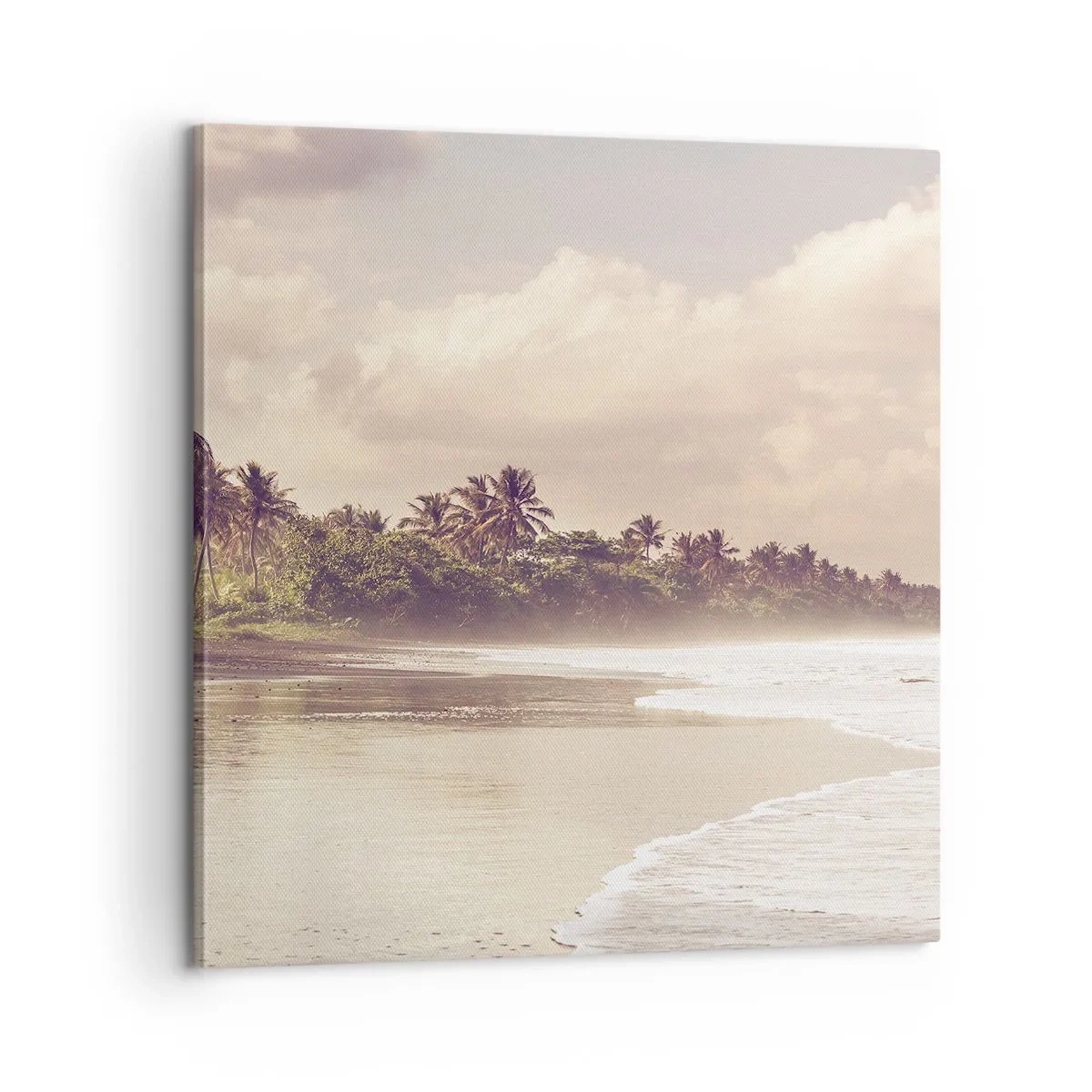 Quadro em tela - Carícia das ondas - 60x60 cm