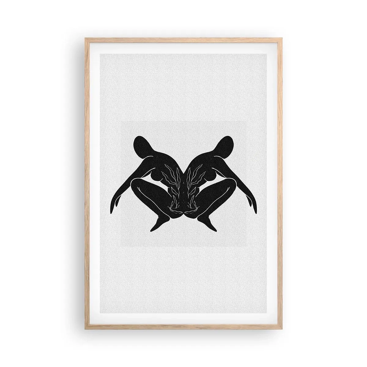 Pôster com moldura de carvalho claro - Uma alma comum - 61x91 cm