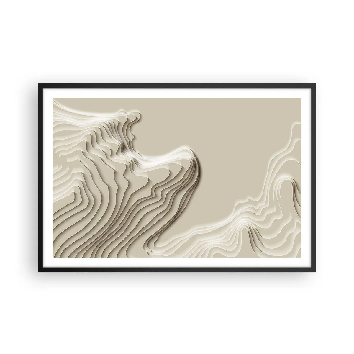Pôster com moldura preta - Topografia da arte - 91x61 cm