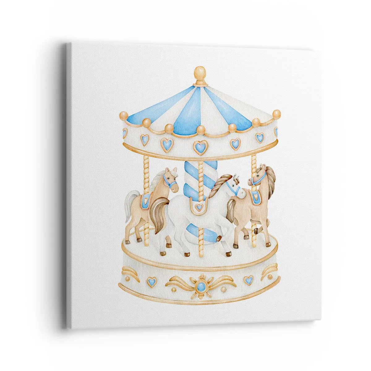 Quadro em tela - Doce infância - 40x40 cm