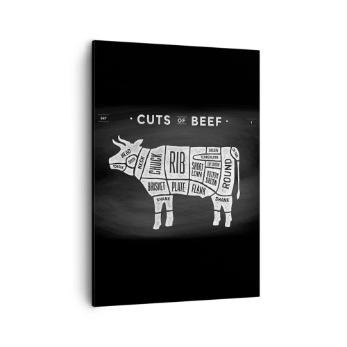 Quadro em tela - Cartilha do talhante - 50x70 cm