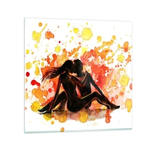 Quadro em vidro - E fez-se a luz - 30x30 cm