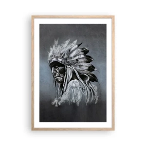 Pôster com moldura de carvalho claro - De volta às raízes - 50x70 cm