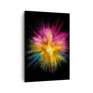 Quadro em tela - O nascimento das cores  - 50x70 cm