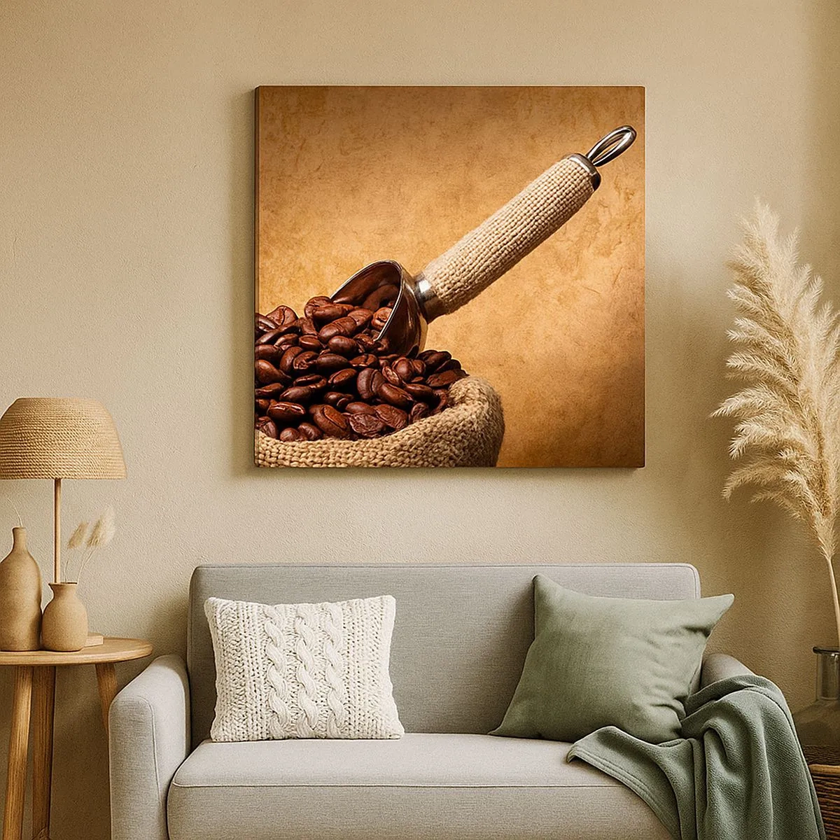 Quadro em tela - Na fonte do sabor - 30x30 cm