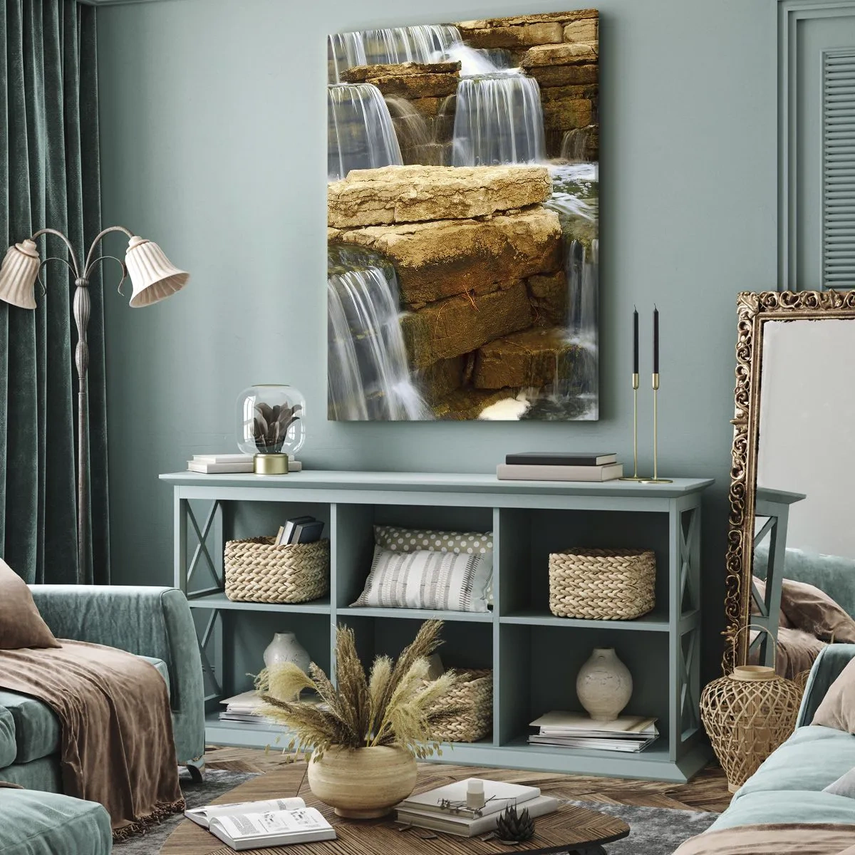 Quadro em tela - Escadas para o céu - 80x120 cm