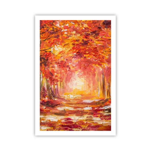 Pôster - Floresta de cobre - 61x91 cm
