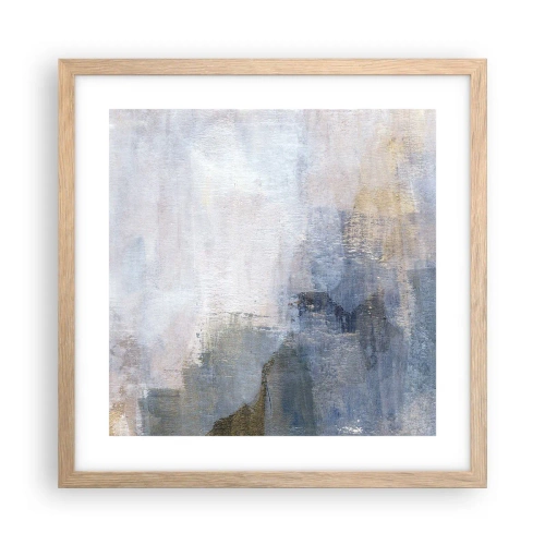Pôster com moldura de carvalho claro - Tons e acordes das cores - 40x40 cm