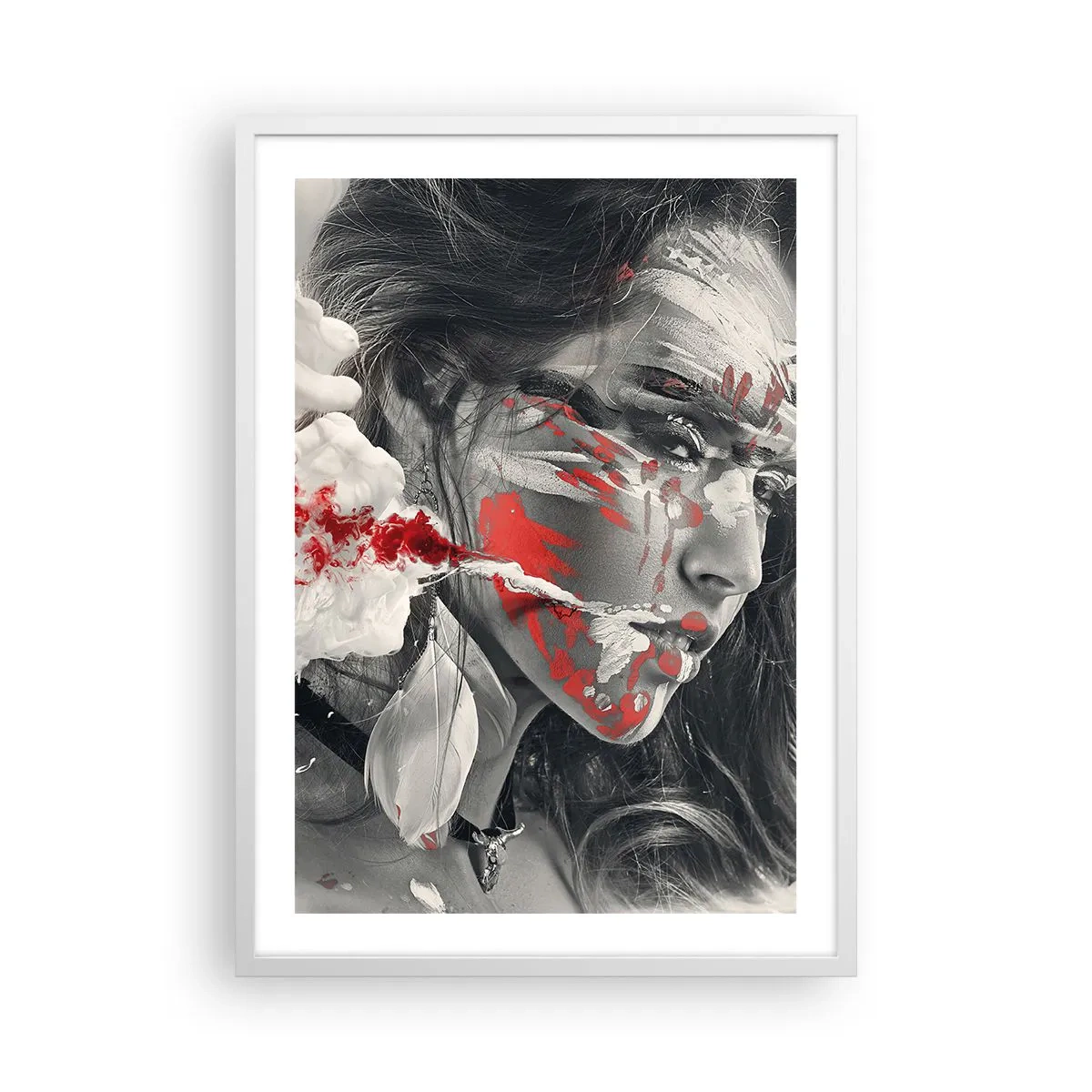 Pôster em moldura branca - Nos fumos do absurdo - 50x70 cm