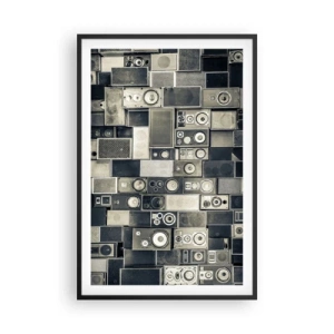 Pôster com moldura preta - Está tudo bem - 61x91 cm