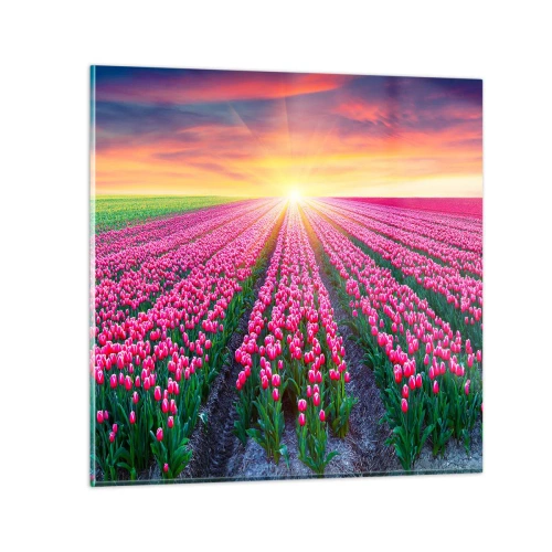 Quadro em vidro - Quinta da Beleza - 40x40 cm