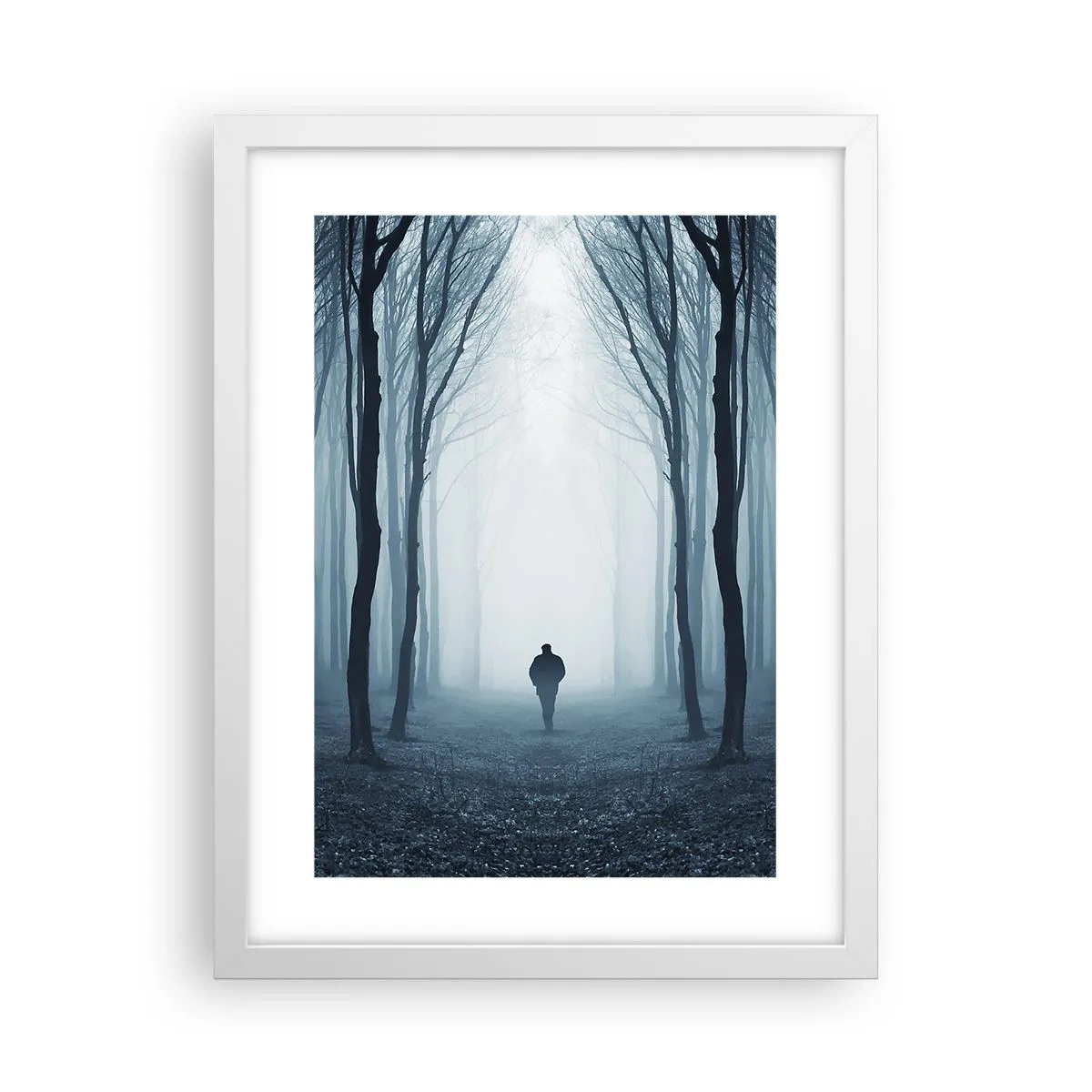 Pôster em moldura branca - Tudo simples e claro - 30x40 cm