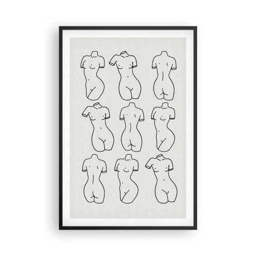 Pôster com moldura preta - Apenas Vênus - 61x91 cm