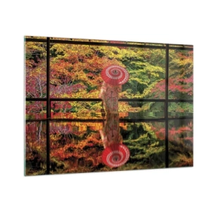 Quadro em vidro - No templo da natureza - 100x70 cm