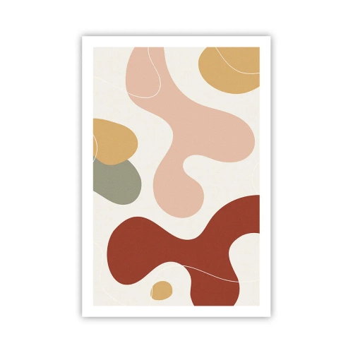 Pôster - Ziguezagues ornamentais - 61x91 cm