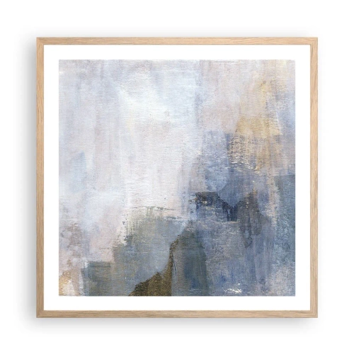 Pôster com moldura de carvalho claro - Tons e acordes das cores - 60x60 cm