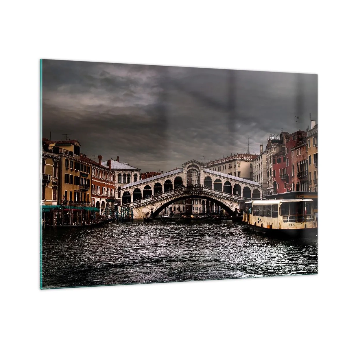 Quadro em vidro - A promessa de uma noite em Veneza - 100x70 cm
