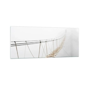 Quadro em vidro - Para onde levará? - 100x40 cm