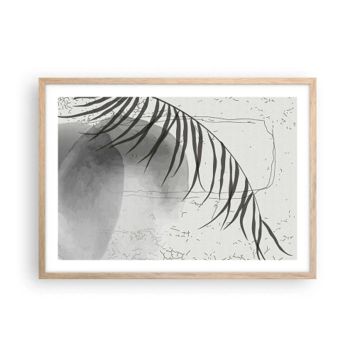 Pôster com moldura de carvalho claro - O sutil exotismo da natureza - 70x50 cm