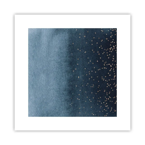 Pôster - Composição – fases azuis - 30x30 cm
