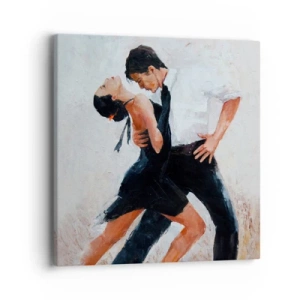 Quadro em tela - O tango dos meus sonhos  - 40x40 cm