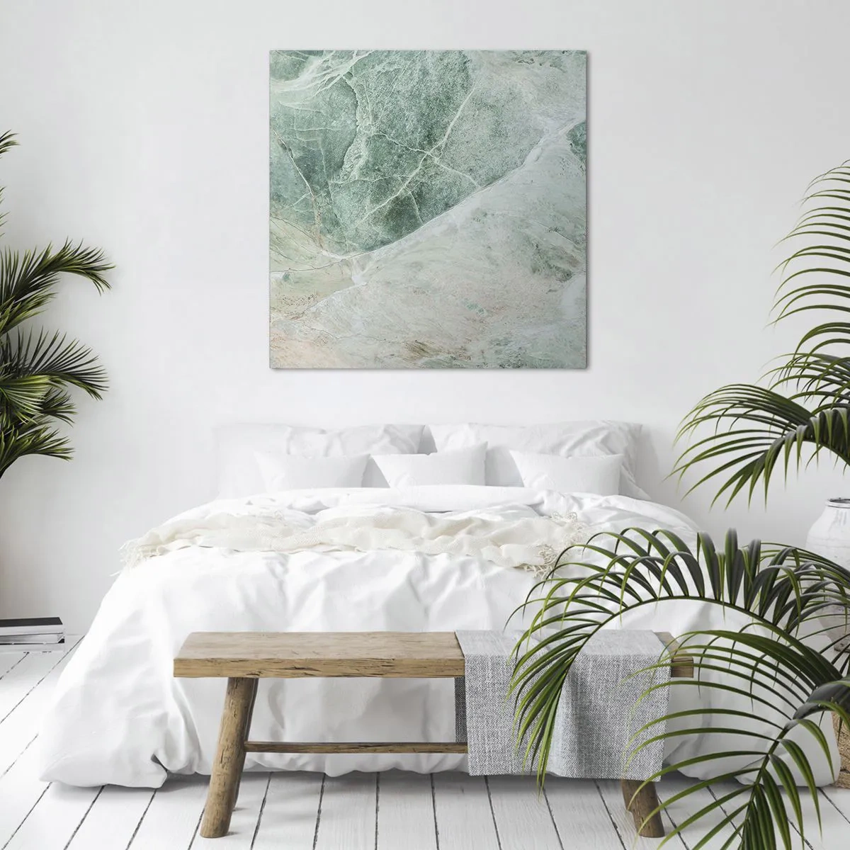 Quadro em tela - A nobre frieza da pedra - 40x40 cm