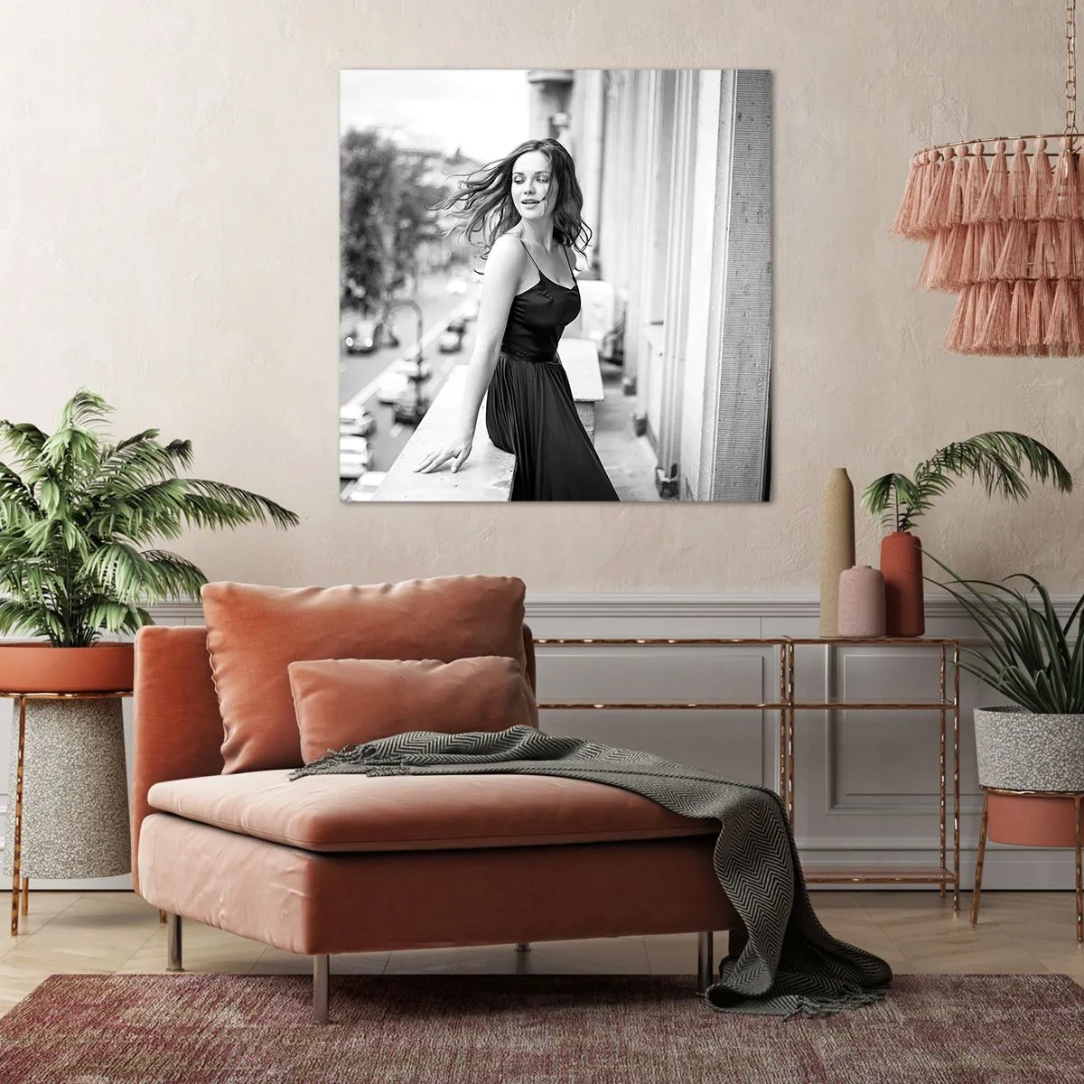 Quadro em tela - Certamente uma parisiense - 70x70 cm