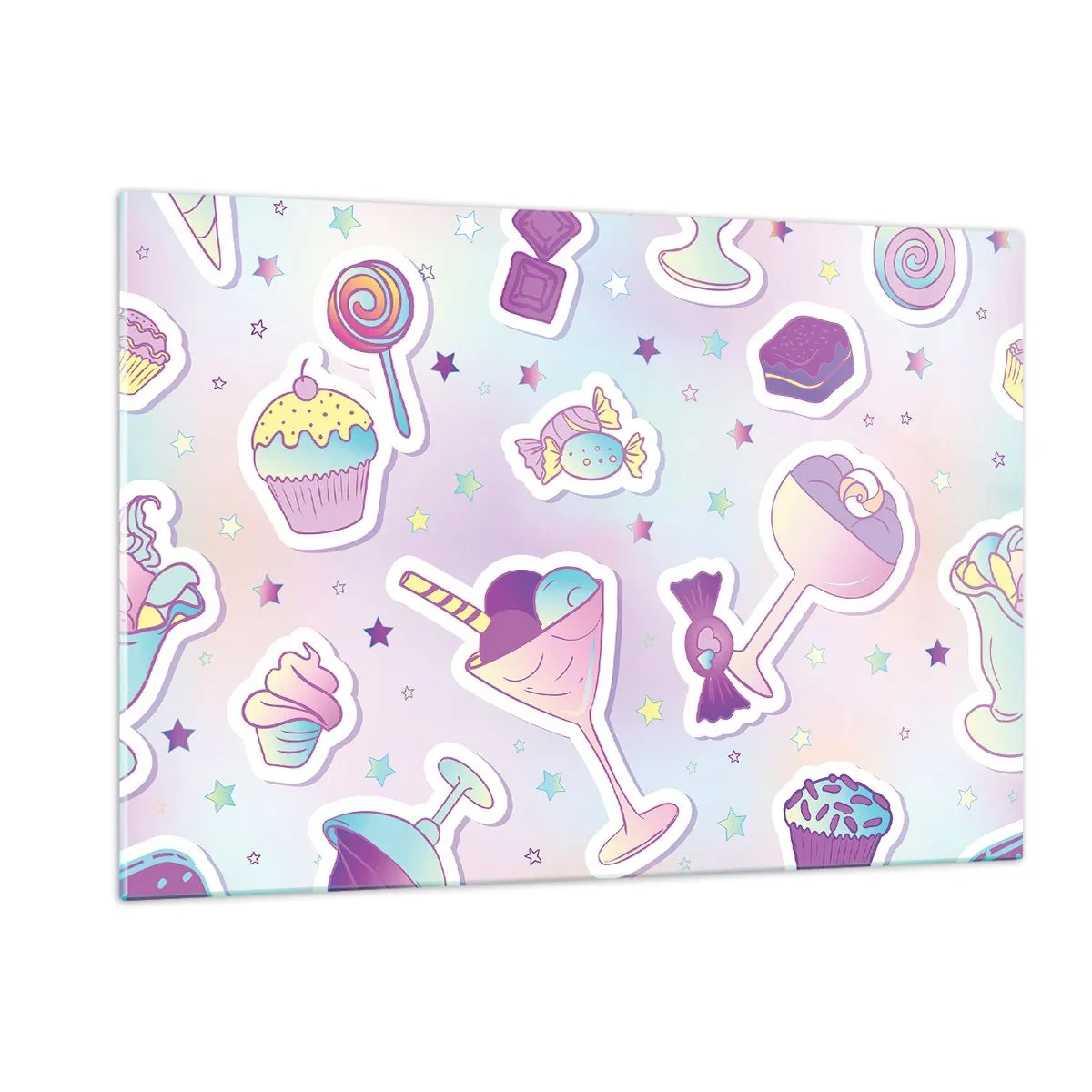 Quadro em vidro - Tenha um aniversário todos os dias - 120x80 cm