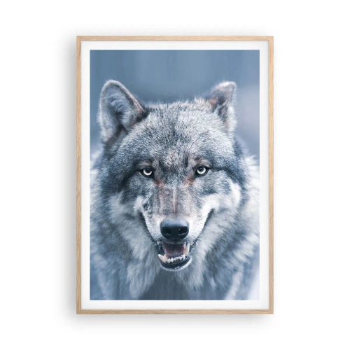 Pôster com moldura de carvalho claro - Vai aceitar o desafio? - 70x100 cm