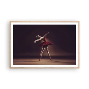 Pôster com moldura de carvalho claro - Prima ballerina - 91x61 cm