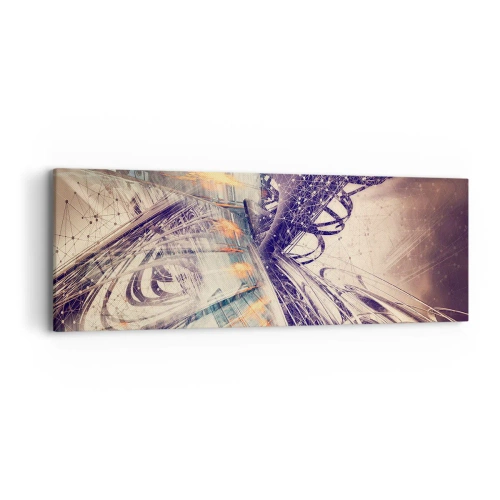 Quadro em tela - Com muita pressa - 90x30 cm