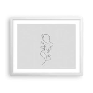 Pôster em moldura branca - O calor dos desejos amargos - 50x40 cm