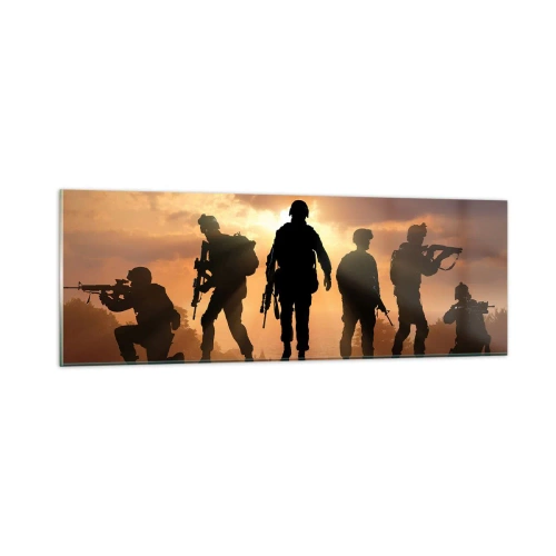 Quadro em vidro - Brothers in arms - 90x30 cm
