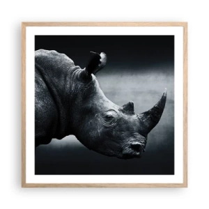 Pôster com moldura de carvalho claro - Perfil direito - 60x60 cm