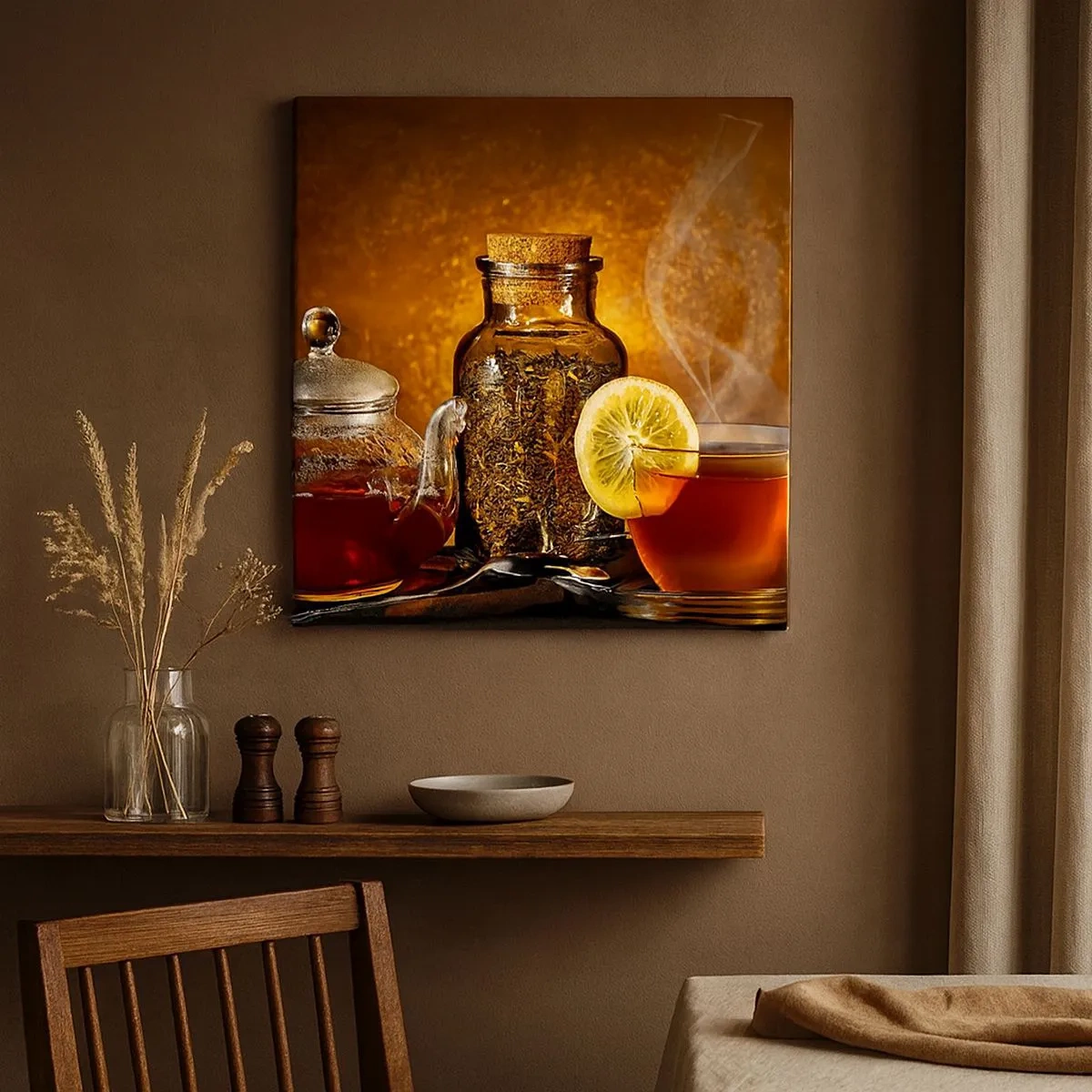 Quadro em tela - Ao estilo dos mestres holandeses - 30x30 cm