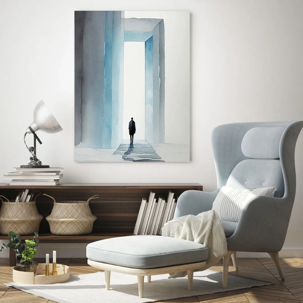 Quadro em vidro - Viva sem limites - 50x70 cm