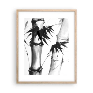 Pôster com moldura de carvalho claro - Foco no Oriente - 40x50 cm