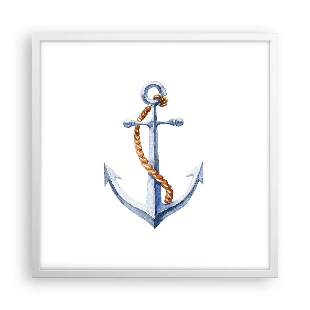 Pôster em moldura branca - Ahoy aventura! - 50x50 cm