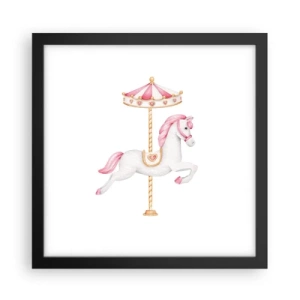 Pôster com moldura preta - Caiu no chão - 30x30 cm