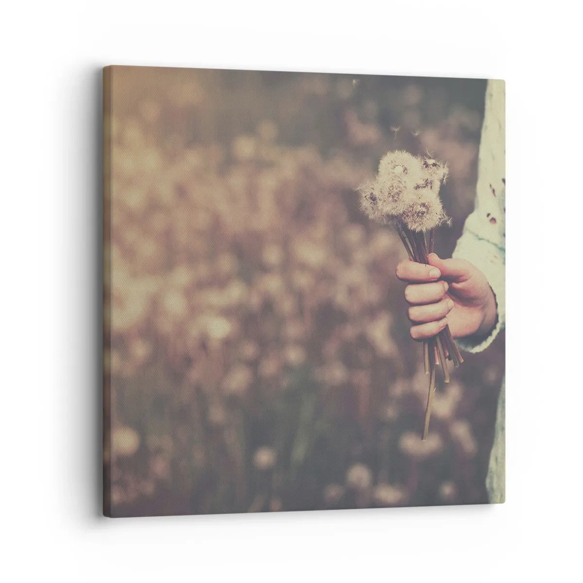 Quadro em tela - Fique com isto, por favor - 30x30 cm