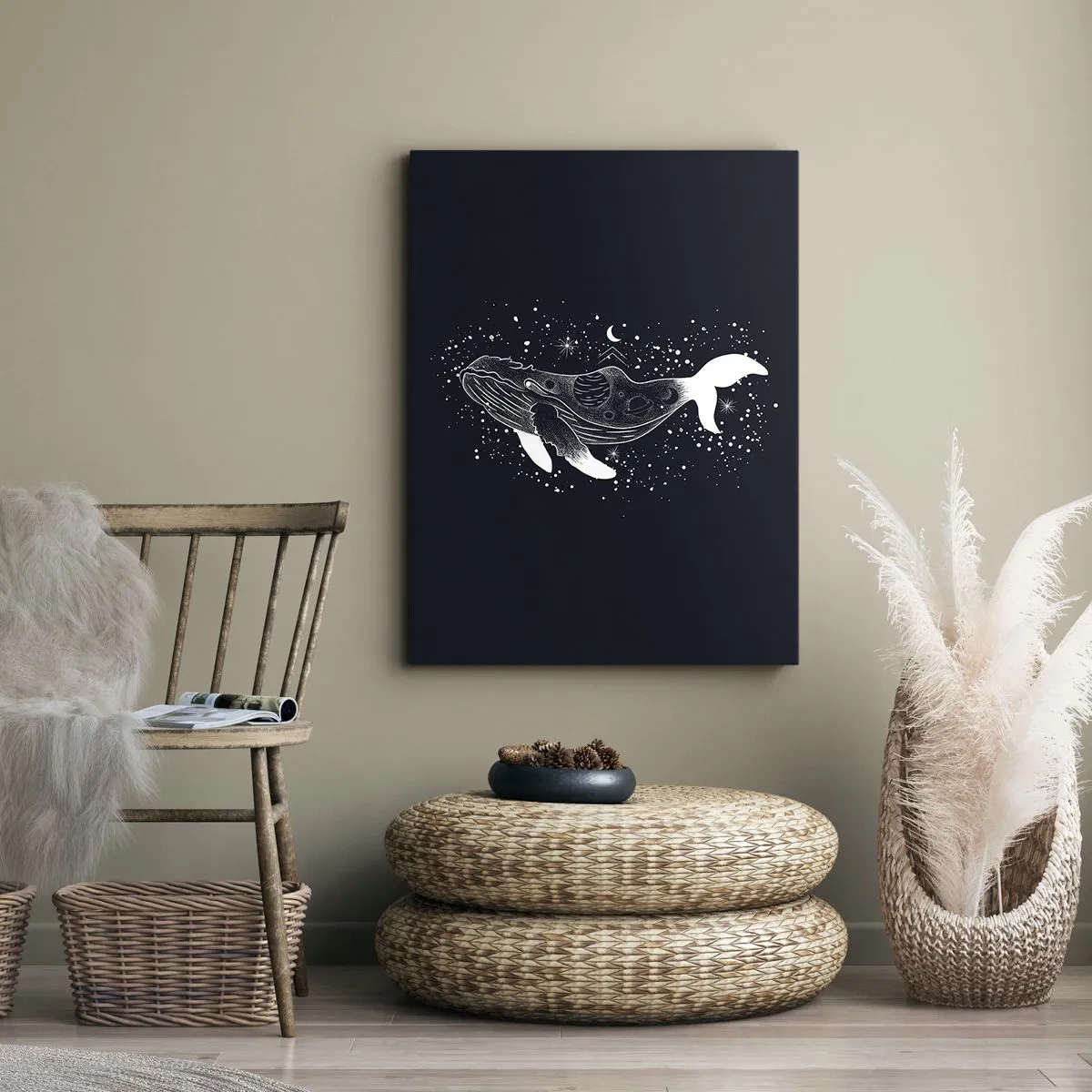 Quadro em tela - No oceano do universo - 50x70 cm