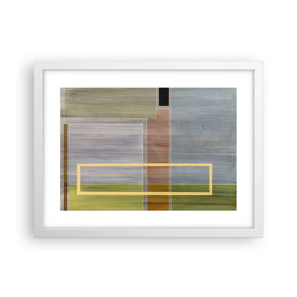 Pôster em moldura branca - Simples e calmo - 40x30 cm