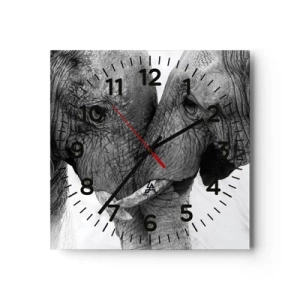 Relógio de parede - Relógio em vidro - Confissão sincera - 40x40 cm