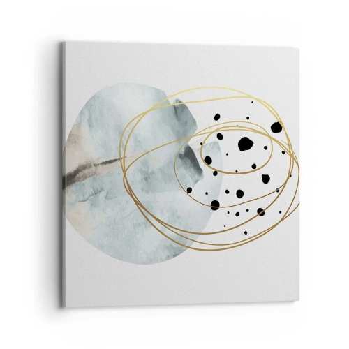 Quadro em tela - No abraço ao espaço - 70x70 cm