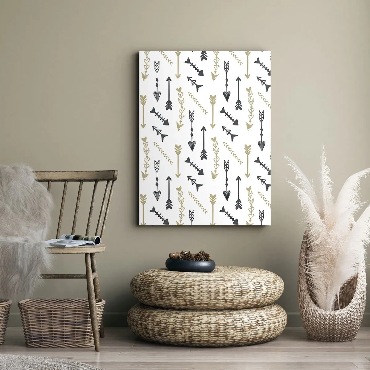 Quadro em tela - O sonho do arqueiro - 50x70 cm