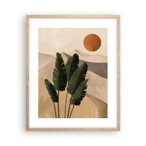 Pôster com moldura de carvalho claro - O triunfo da vida - 40x50 cm