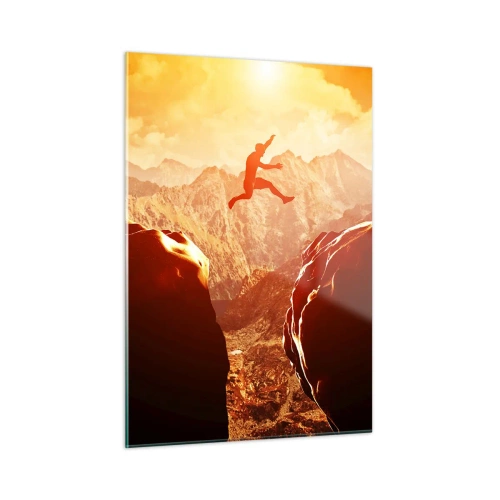 Quadro em vidro - Superando os limites - 50x70 cm