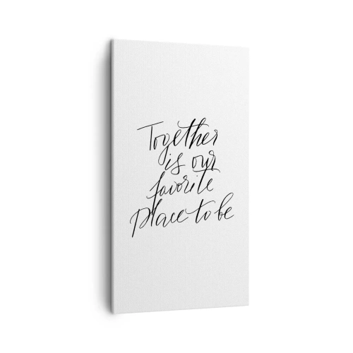 Quadro em tela - Também sente isso? - 45x80 cm